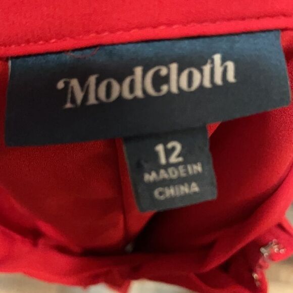 ModCloth Purely Pretty Red pleated miniskirt with bow - Picture 6 of 11